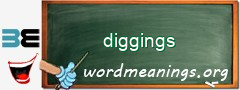 WordMeaning blackboard for diggings